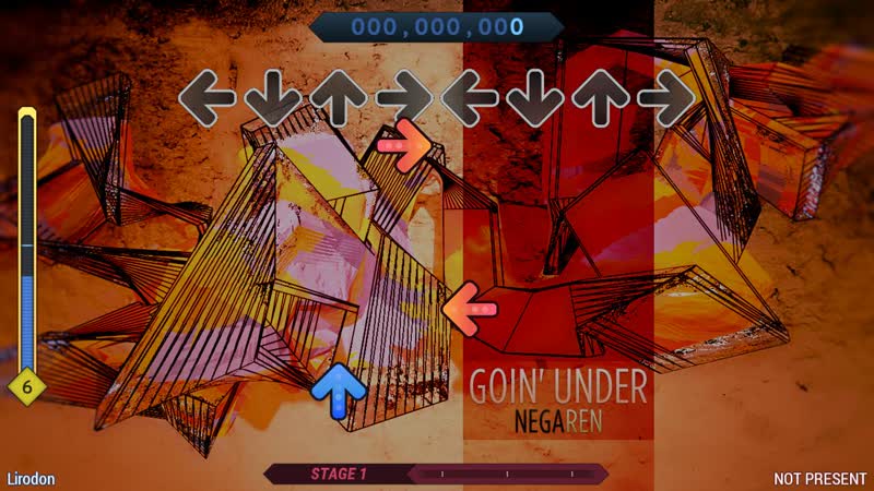 StepMania in-song gameplay